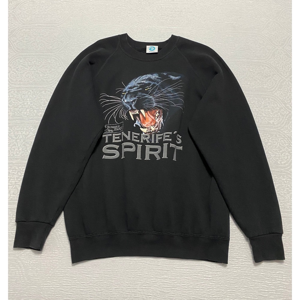 Aspro Black Panther Tenerife Spirit Graphic Sweatshirt Men's M‎ Raglan